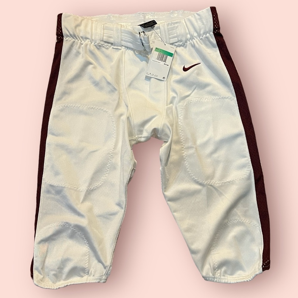 Nike Men’s Vapor Team Pro NFL Football Pants (White/Burgundy)